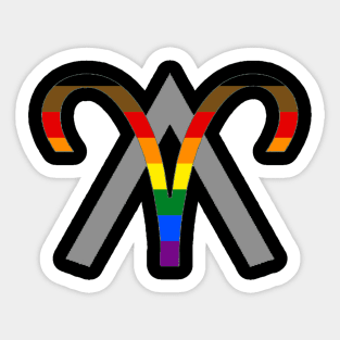 Anthony Aries Pride Logo Sticker